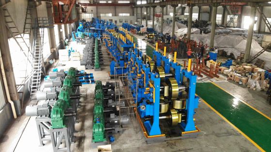 Hot Dipped Galvanzied Steel Pipe Mill , Roll Forming Equipment