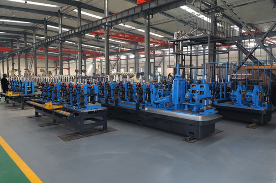 Cold Rolled Steel Strips Tube Making Machine With Online Finish