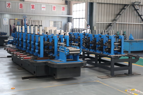 Steel Pipe Making Machine , Tube Rolling Machine With HF Welded