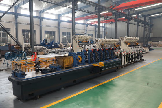 ZY20 HF Welding Tube Mill Machine φ10-26mm Round Steel Pipe 0.4-1.5mm 100kW Solid State Line