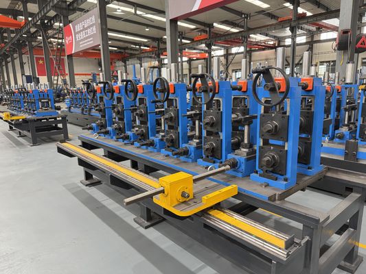 Three Stand Precision Forming Tube Mill Machine ZY16 Φ8-18mm HF Welded Pipe