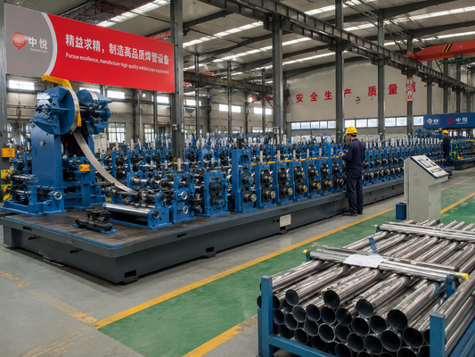 Pneumatic Double Mandrel Uncoiler ZY16 Tube Mill Machine Φ8-18mm Pipe Making