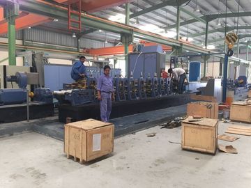 HF Welded Pipe Making Machine , Automatic Tube Mill Machine Steel