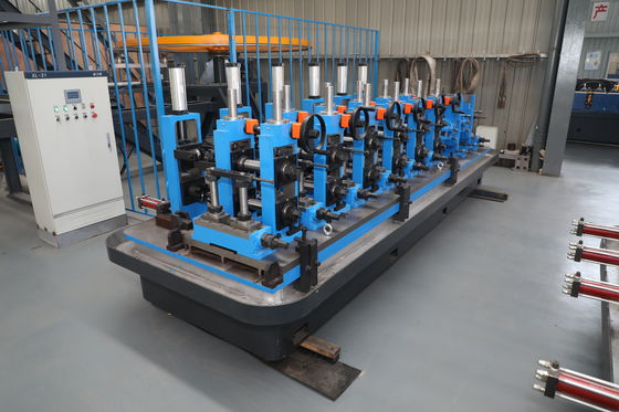 Steel Pipe Making Machine , Tube Rolling Machine With HF Welded