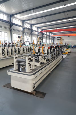1.5 Ton Coil Capacity Tube Mill Machine ZY16 Φ8-18mm HF Welded Pipe Line