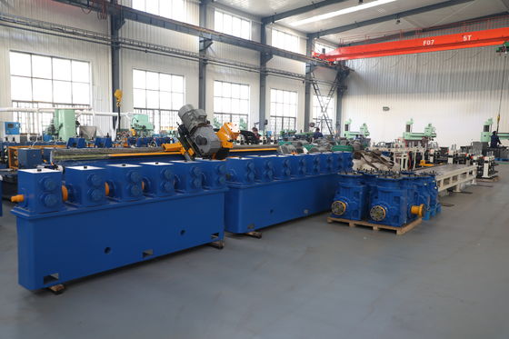 Hot Rolled Steel Strips Pipe Mill , Steel Pipe Making Machine