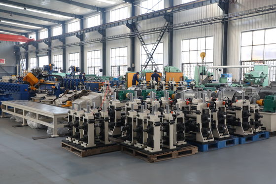 ZY20 HF Welding Tube Mill Machine φ10-26mm Round Steel Pipe 0.4-1.5mm 100kW Solid State Line