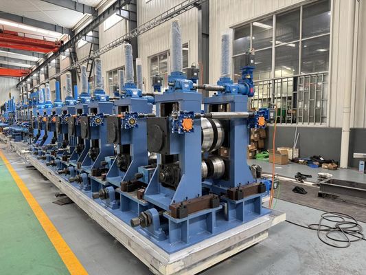 1.5 Ton Coil Capacity Tube Mill Machine ZY16 Φ8-18mm HF Welded Pipe Line
