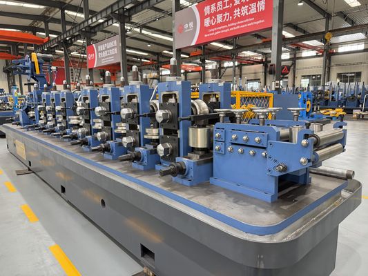 Three Stand Precision Forming Tube Mill Machine ZY16 Φ8-18mm HF Welded Pipe