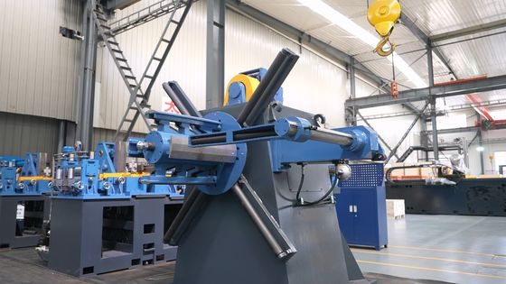 ZY20 Flying Saw Tube Mill Machine φ10-26mm Round Steel Pipe 4-8m Cut ±3mm 90m/min
