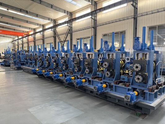 ZY20 Flying Saw Tube Mill Machine φ10-26mm Round Steel Pipe 4-8m Cut ±3mm 90m/min